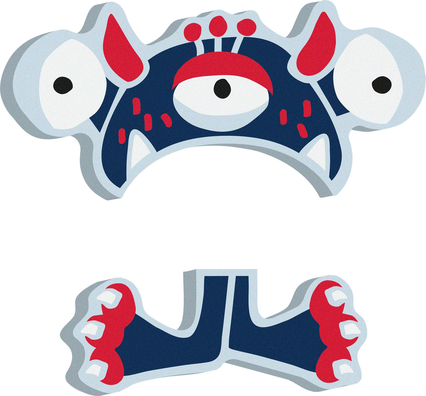 small foot small foot ABC bokstäver Monster Al | brev tåg | trä