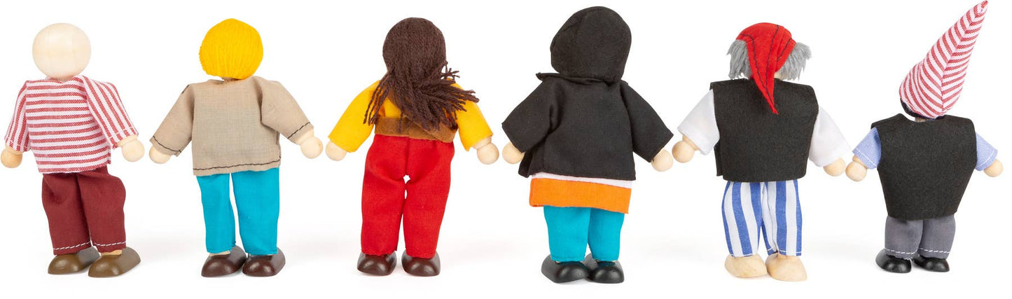 small foot small foot Böjda Doll Pirates | Spelvärldar | Trä