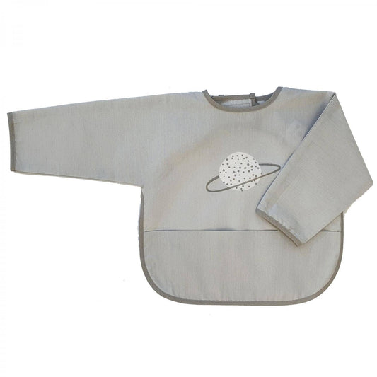Summerville organic Ekologisk babyhaklapp med ärmar Grey Planet