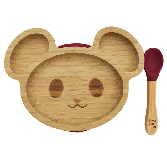 Summerville organic Kids Bamboo Porslin Mus Röd