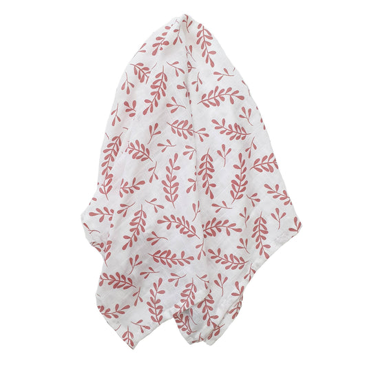 Summerville organic Ekologisk muslin swaddlefilt Floral Dusty Rose