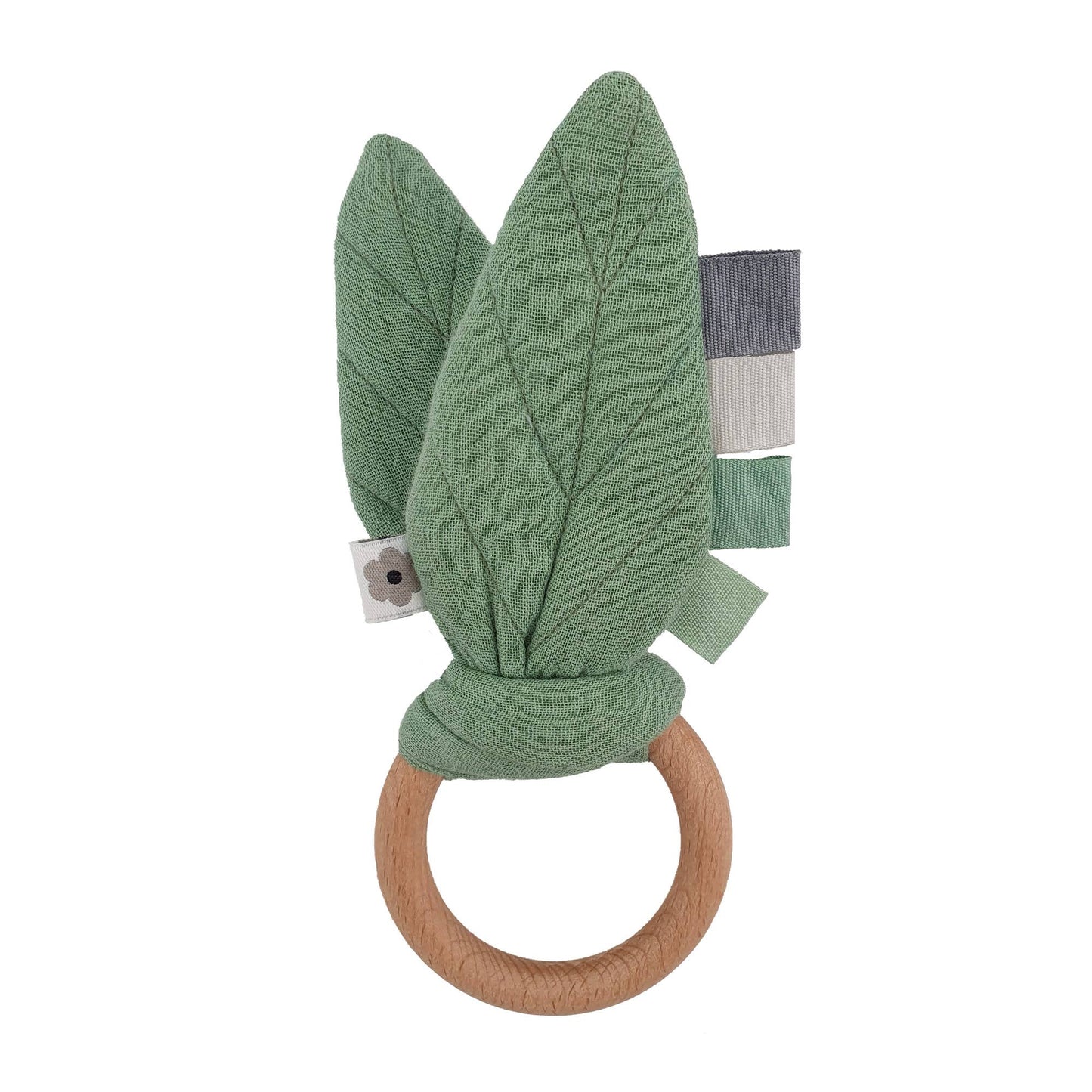 Organiska Crinkle Toy Leaves Grön