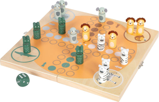 small foot Ludo för 4 spelare ”Safari” | brädspel | träleksaker