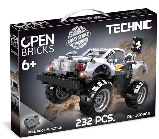 ÖPPNA BRICKS - Monster Truck Silver