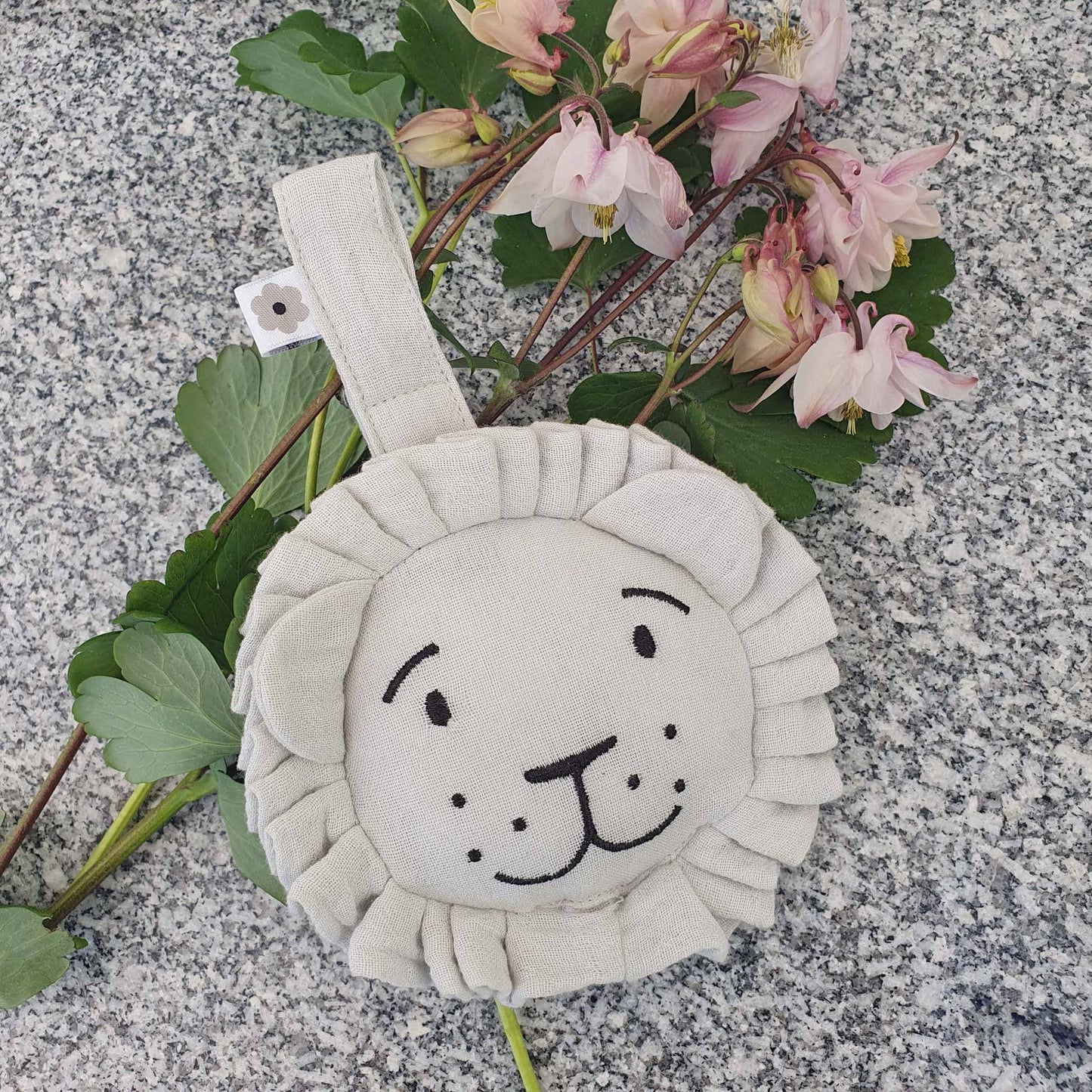 Ekologisk mjuk hängande skalle Lejongrå