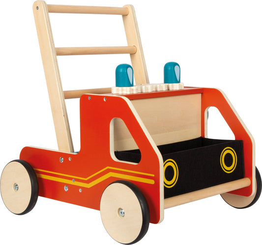 small foot Fire Brigade Baby Walker | Motoriska färdigheter | Träleksaker