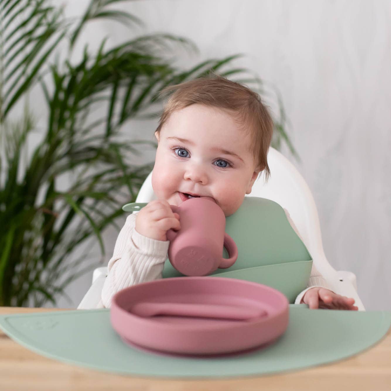Summerville organic Sippy cup silikon dammig rosa