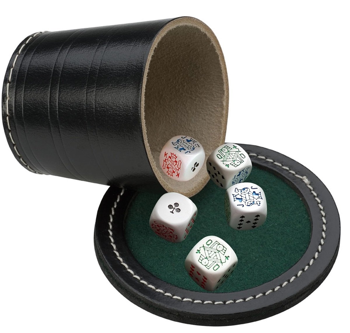 Pokerkopp med lock och pokerstenar