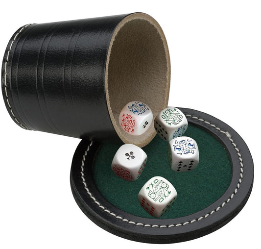Pokerkopp med lock och pokerstenar
