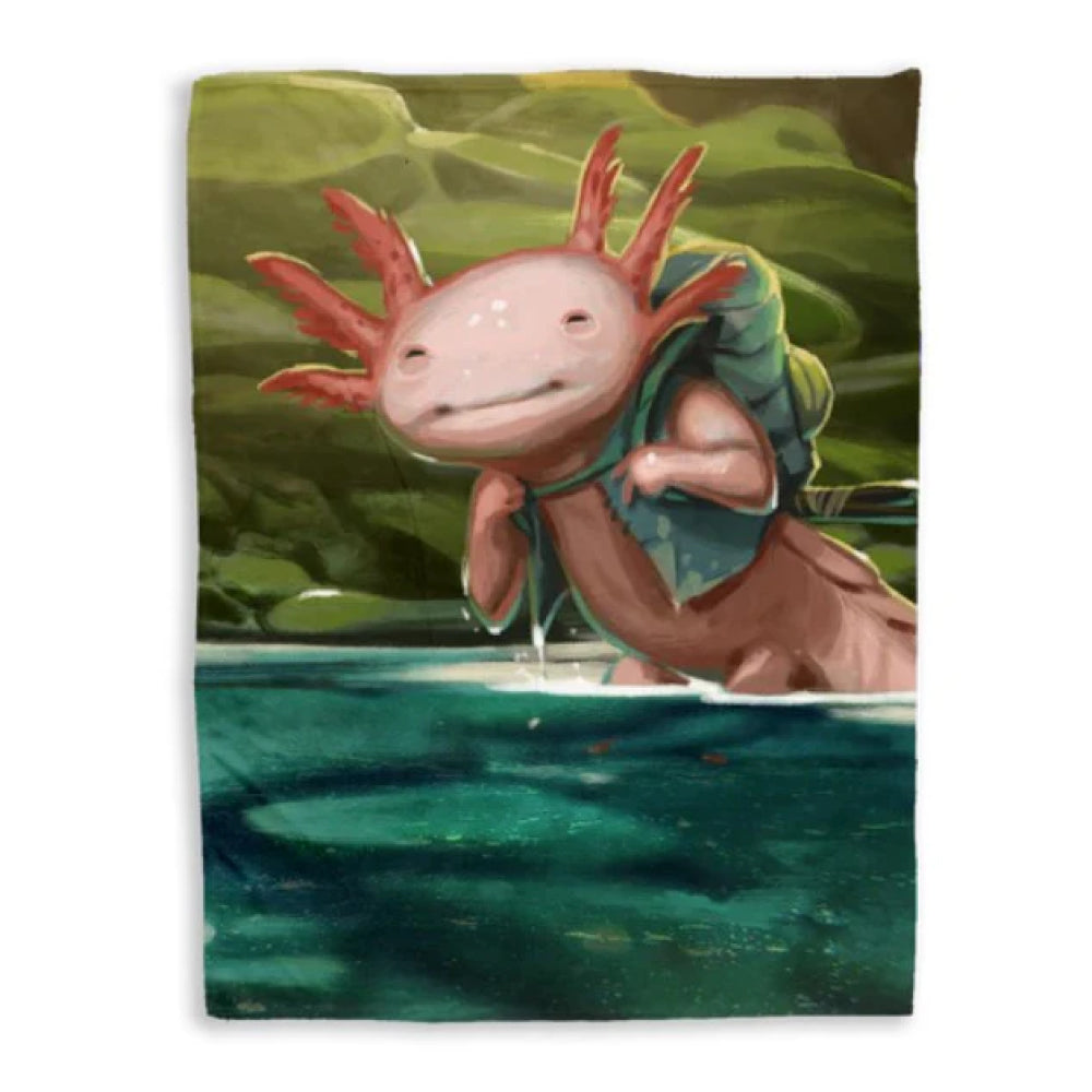 Everdell Cozy Critters Blanket Axolotl