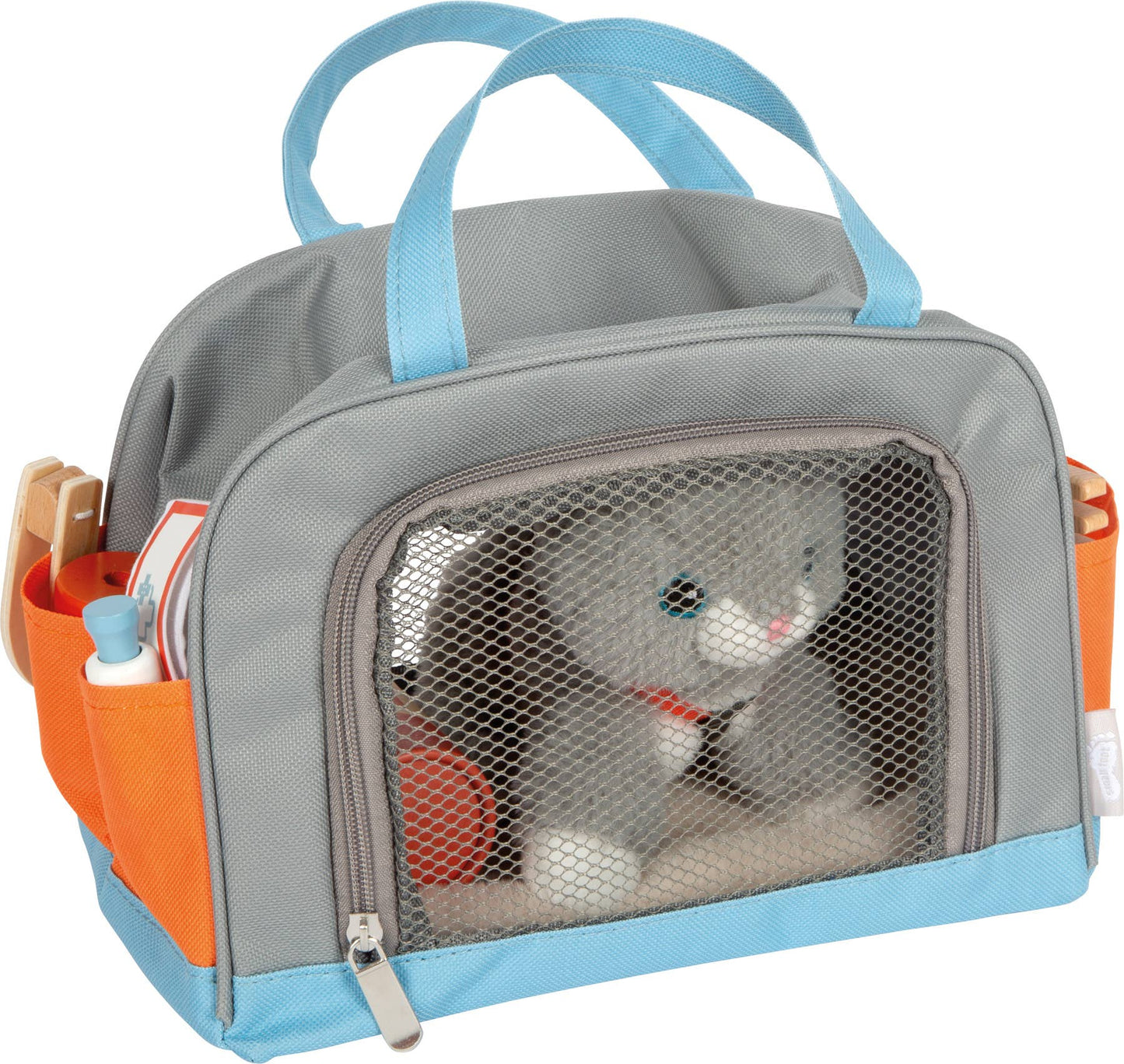 small foot small foot Katt med väska och grooming-kit | rollspel | träleksak
