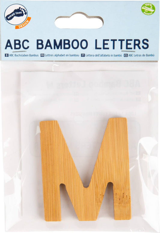 small foot ABC bokstäver bambu M | brev tåg | trä