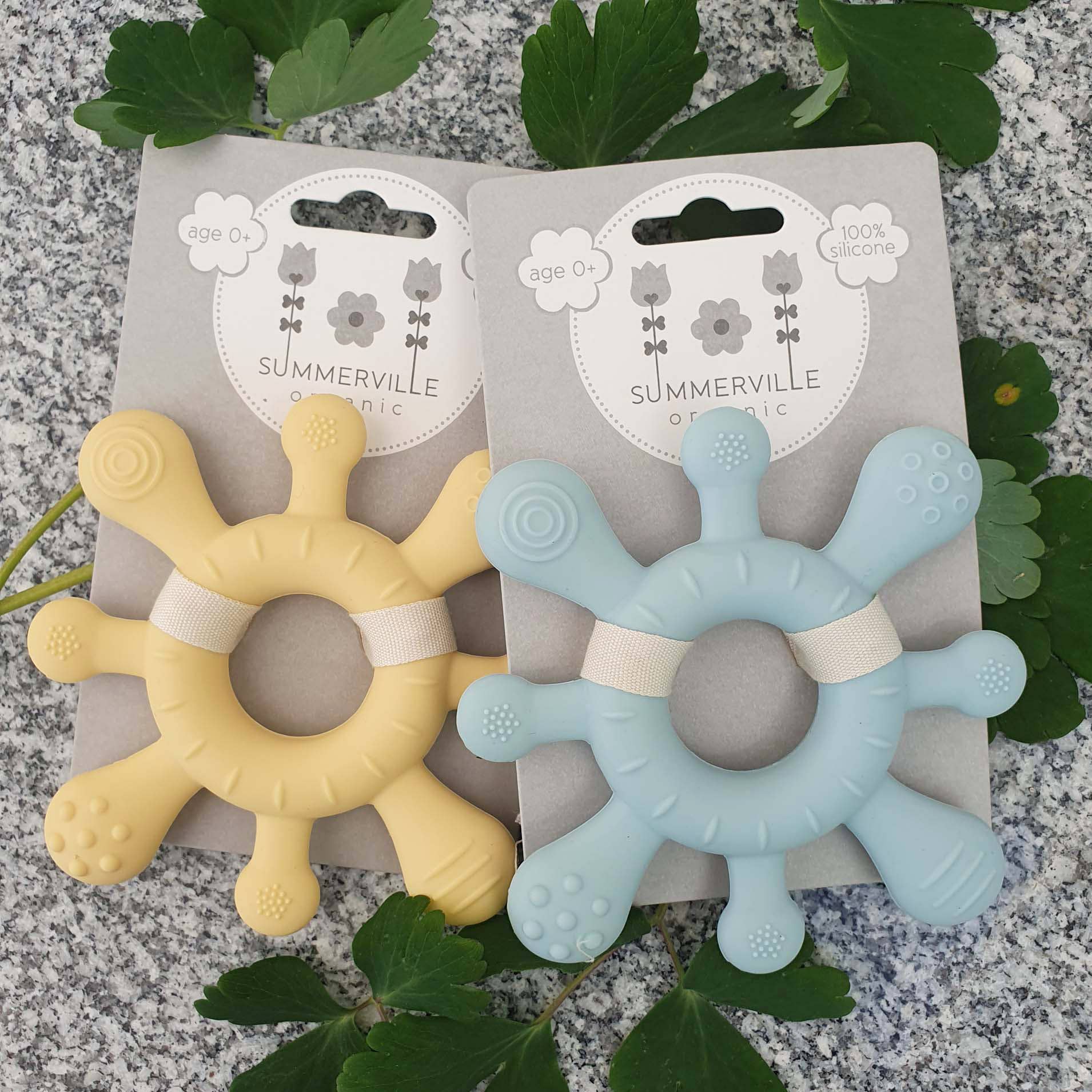 Summerville organic Baby Teether Ice Blue