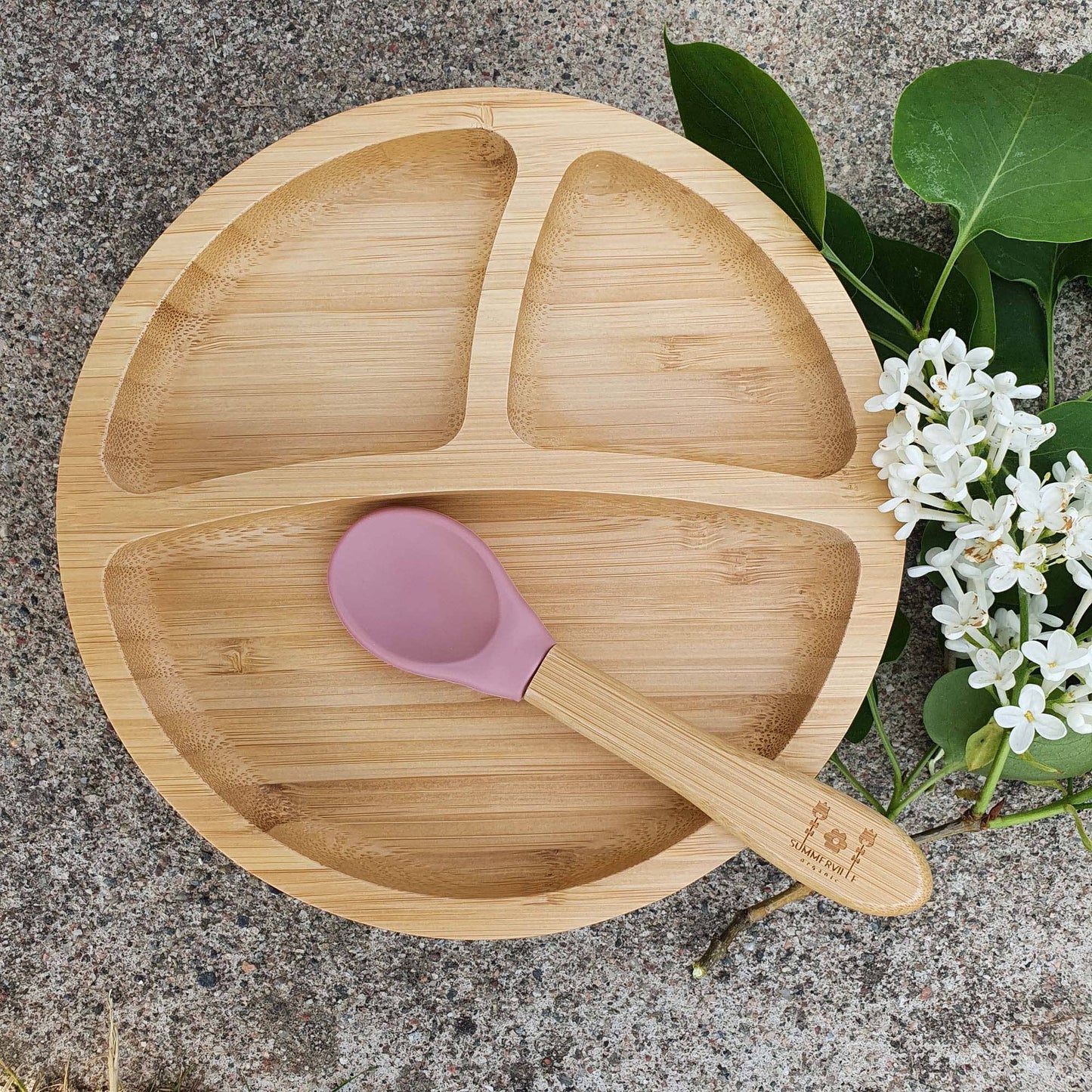 Summerville organic Barn Bambu Porslin Rund Dusty Rose