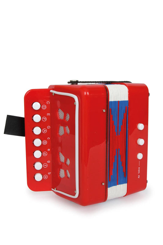 small foot dragspel röd | musikinstrument |
