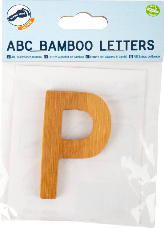 small foot small foot ABC bokstäver bambu P | brev tåg | trä