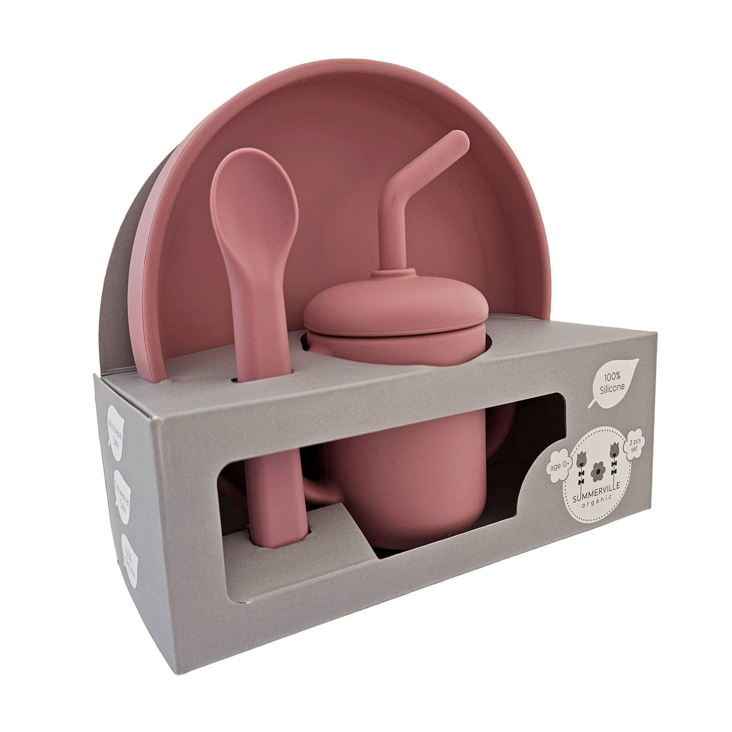 Summerville organic 3 st Barnmatset Dammig Ros
