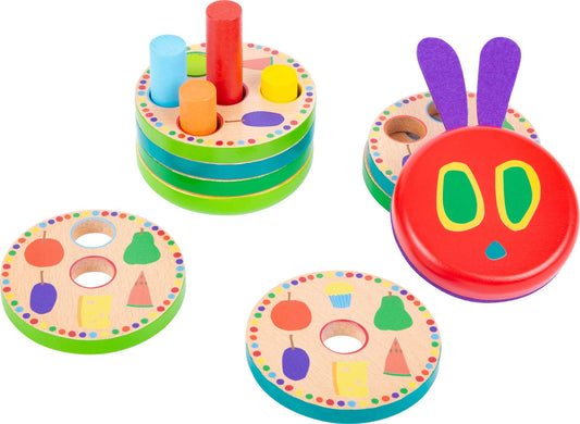 small foot small foot The Very Hungry Caterpillar Logisteck | Pedagogisk leksak | trä