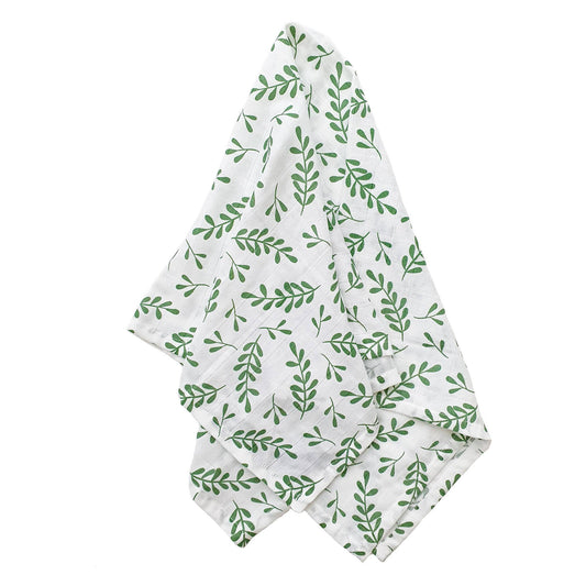 Summerville organic Ekologisk muslin swaddle filt blommig basilika
