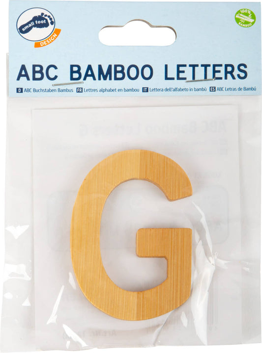small foot small foot ABC bokstäver bambu G | brev tåg | trä