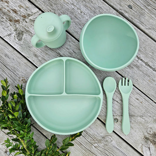 Summerville organic 5 st Barnmatset Silikon Cameo Grön