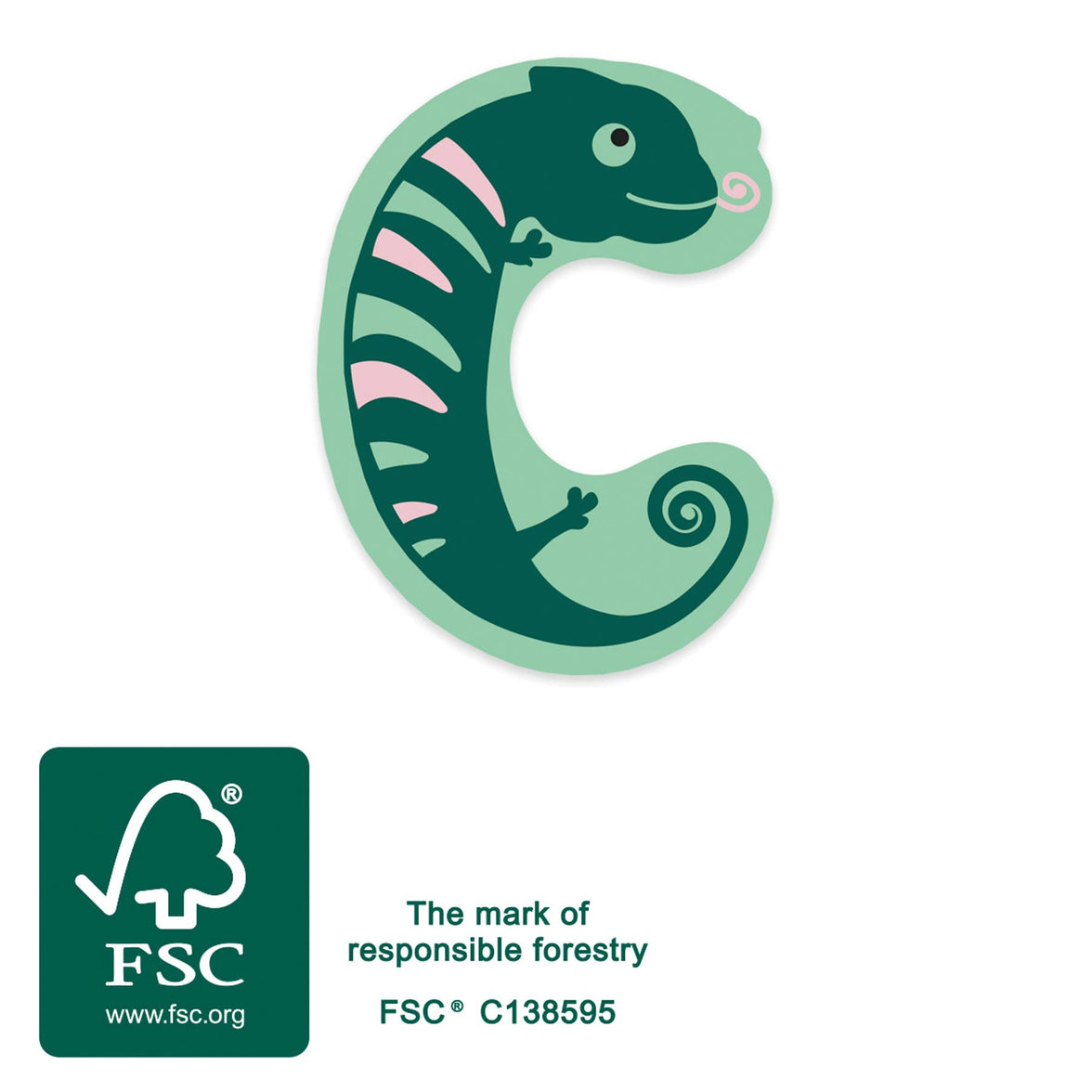 small foot Träbokstav C