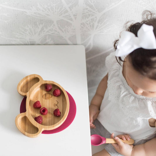 Summerville organic Kids Bamboo Porslin Mus Röd