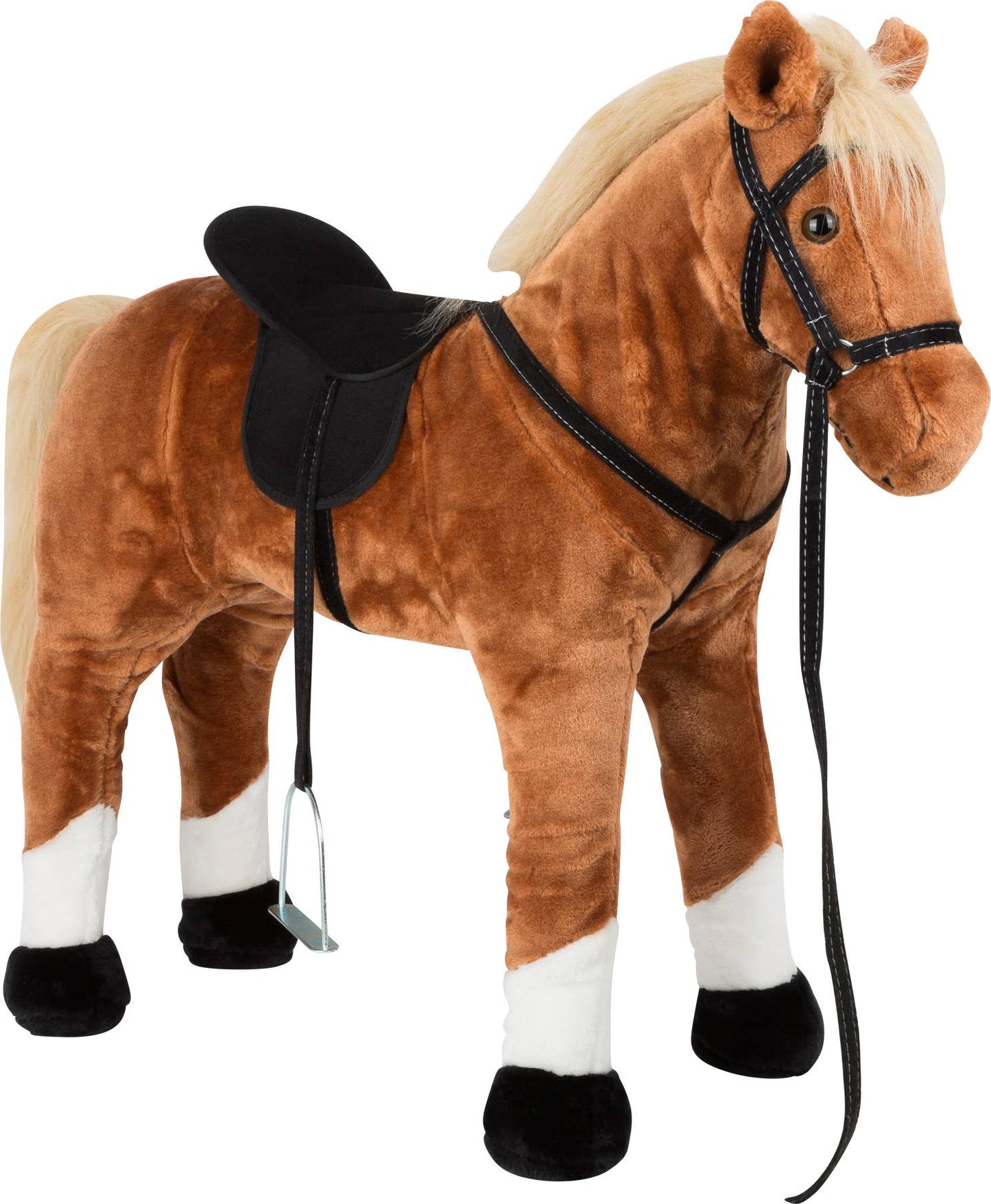small foot small foot Stående häst med ljud, brun | Rocking Horse |
