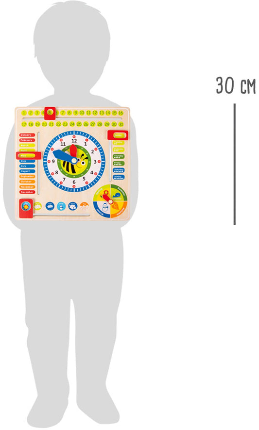 small foot Datum, Tid & Årstider Learning Board Sv | Trä