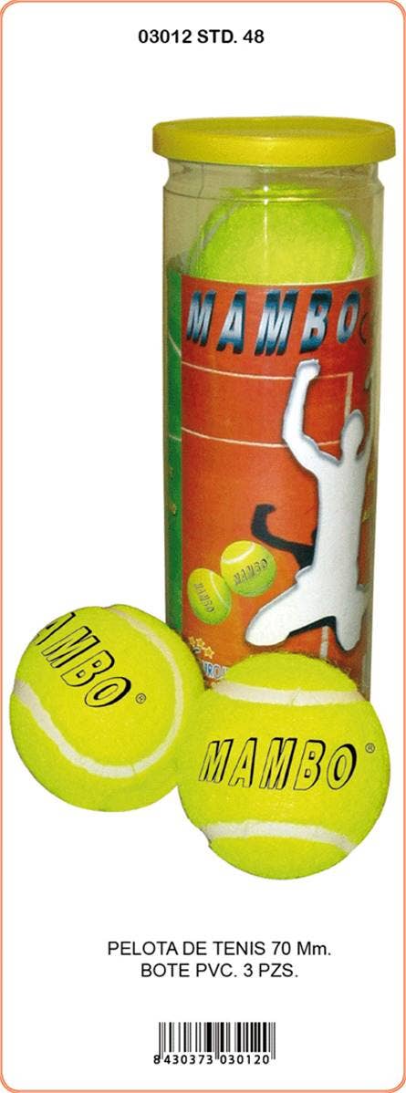 Rör med 3 tennisbollar