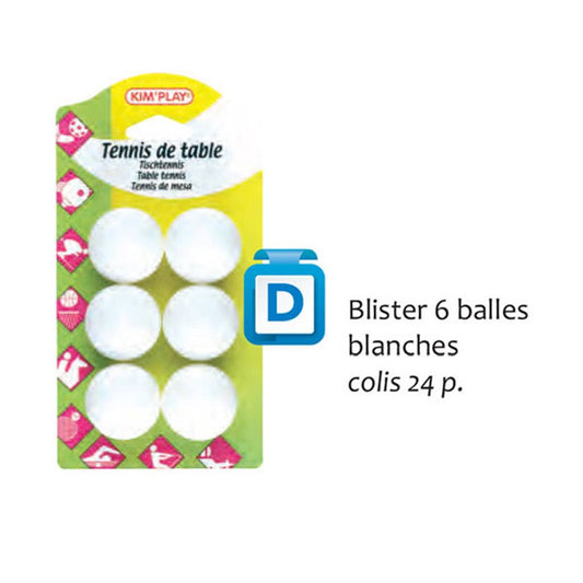 Blister 6 Ping Pong Bollar