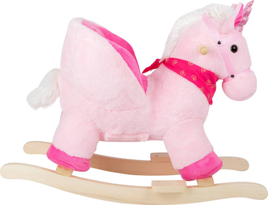 small foot small foot Gungande enhörning med sits/ljud | Rocking Horse | Trä