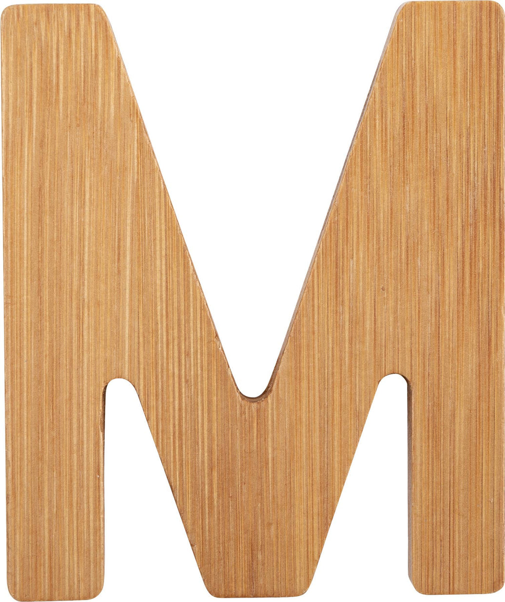 small foot ABC bokstäver bambu M