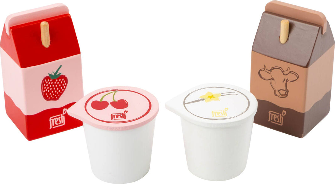 small foot Mejeriprodukt set i trä