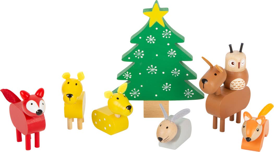small foot small foot Animal Christmas Playset | Jul | Trä