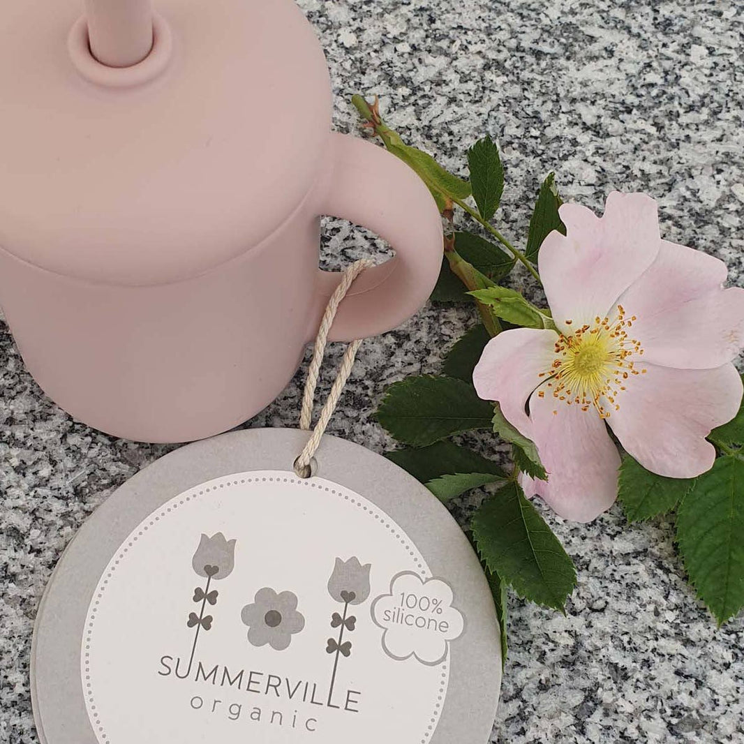 Summerville organic Silikonkopp med sugrör