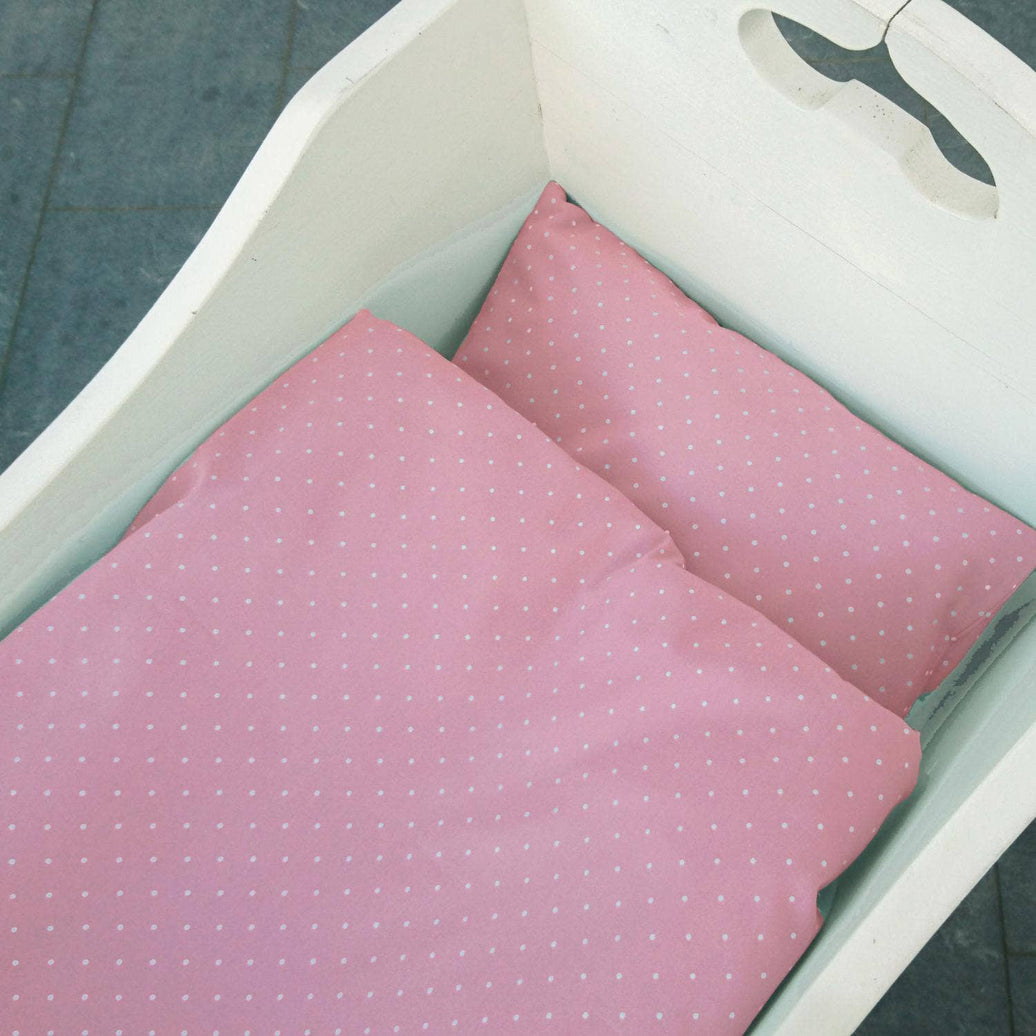Summerville organic Babysängkläder Soft Pink Dotty