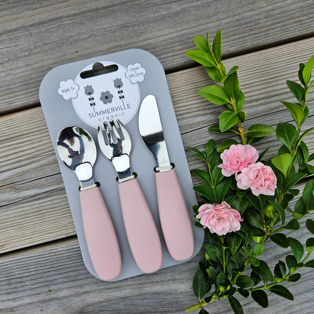 Summerville organic Bestick Silikon-Stål