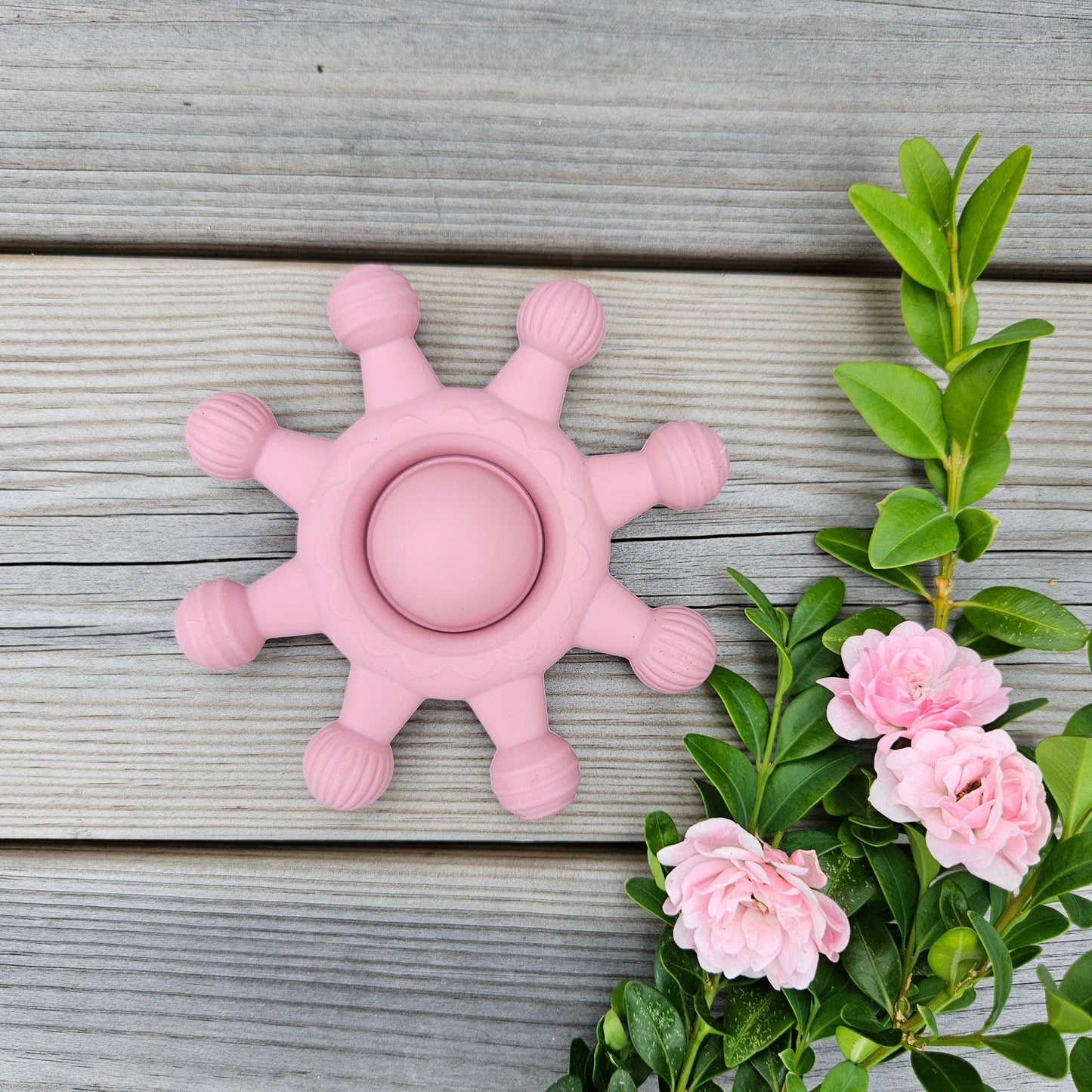 Summerville organic Babysilikonbitring Cirkus Dammig ros