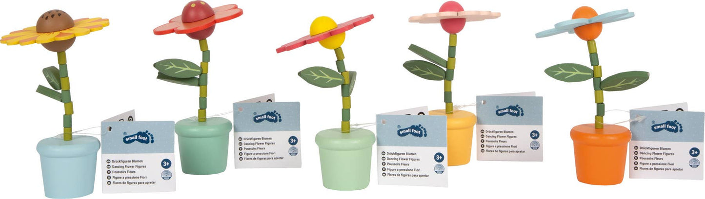 small foot Visa tryckfigurer blommor | Tryckfigurer | Träleksaker
