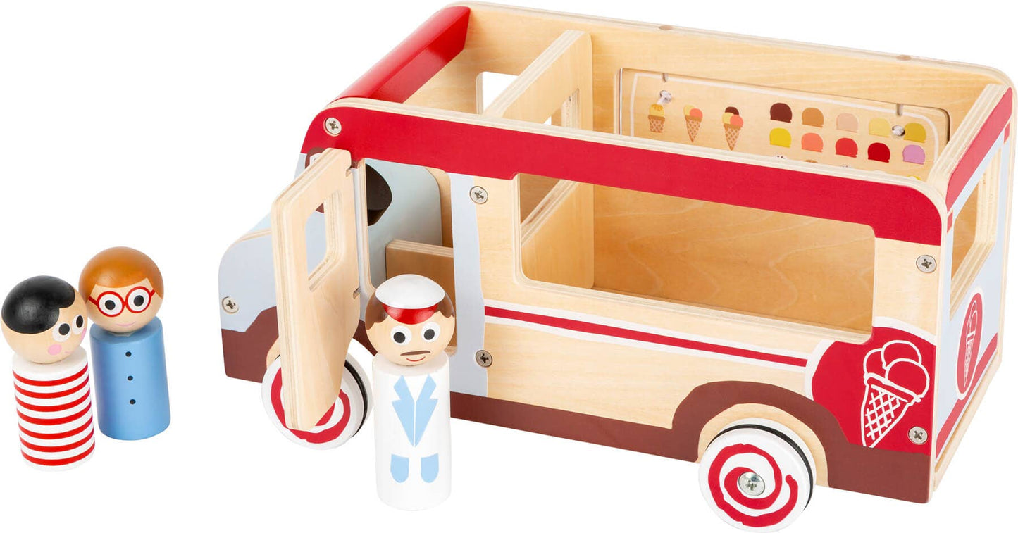 small foot Spielauto Eiswagen XL | Parkeringsgarage och fordon | Trä