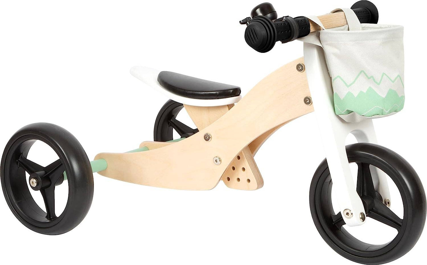 small foot 2 i 1 salvia balanscykel trike | hjul | trä