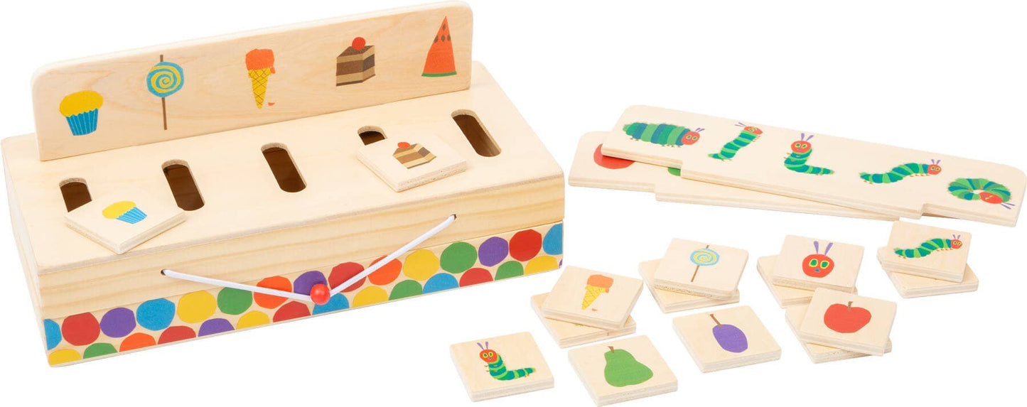 small foot Mycket hungrig Caterpillar Picture Sorting Box | Pedagogisk leksak | Trä