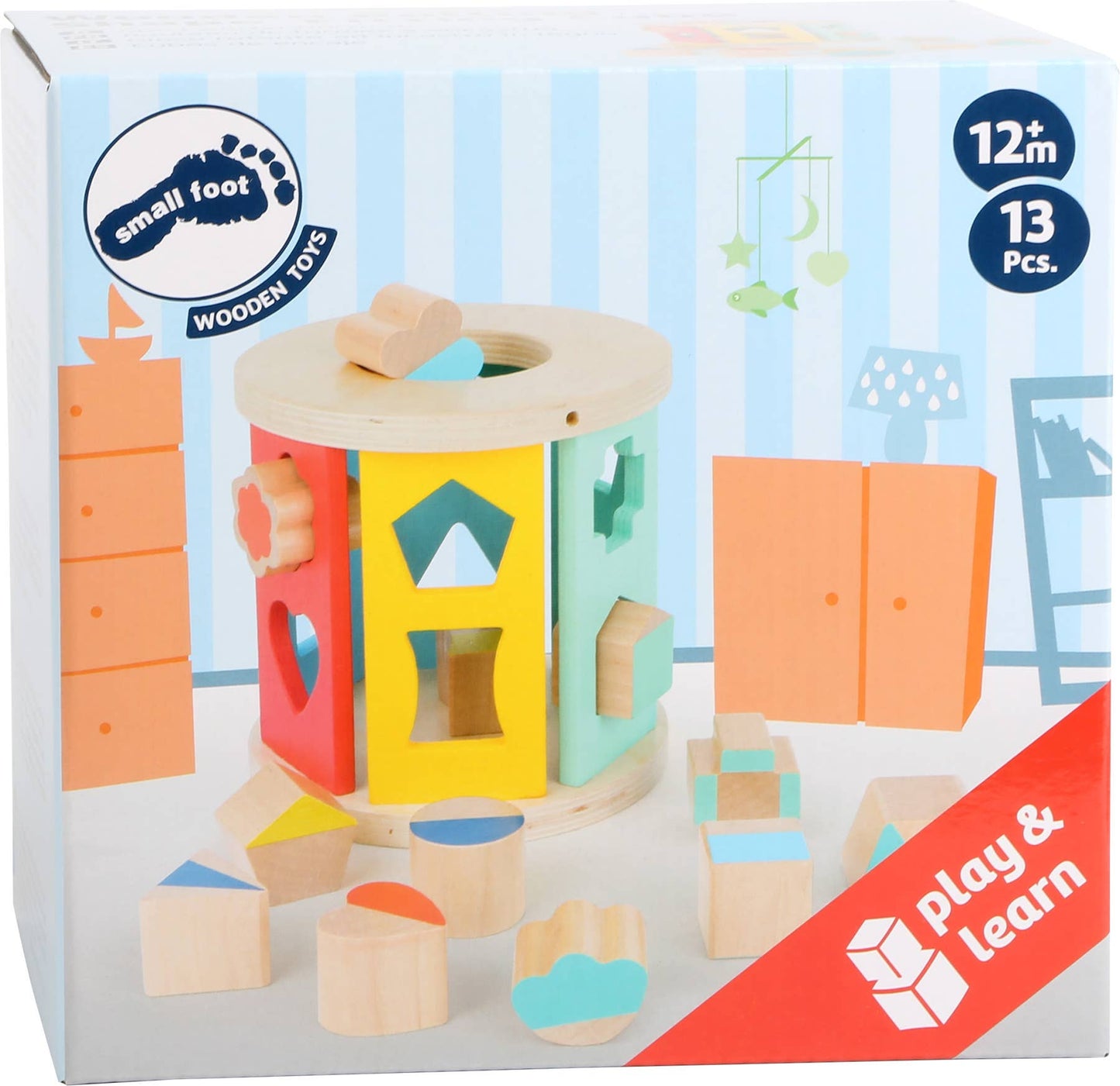 small foot small foot Plug-in trärulle | Plug-in-spel | trä