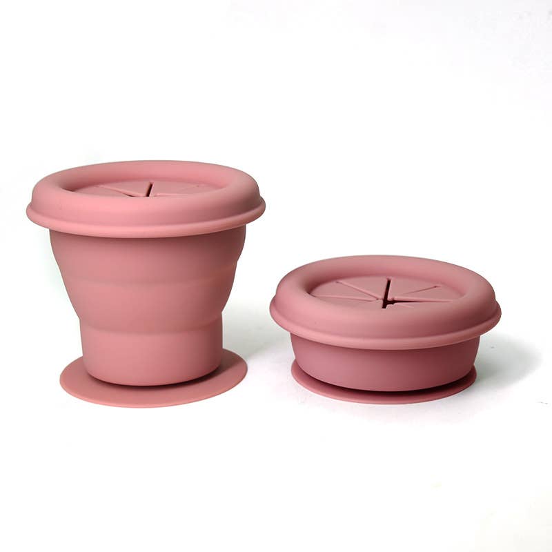 Snackpot silikon dammig rosa