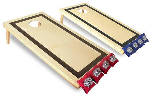 Traditionellt träkastspel - Reglerbart cornhålsset