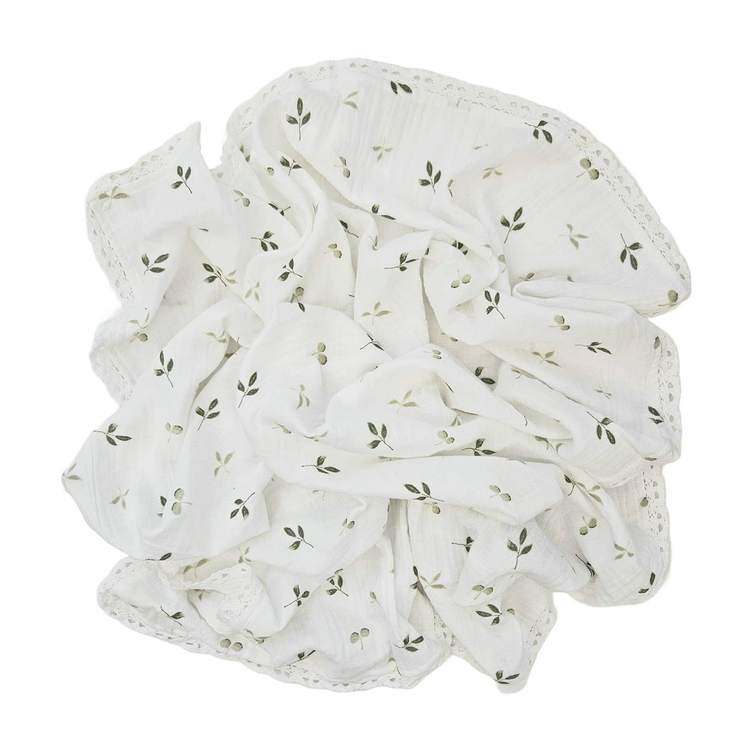 Summerville organic babyfilt spetskant