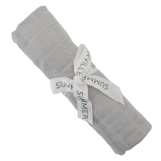 Summerville organic Babyfilt i muslin silvergrå GOTS