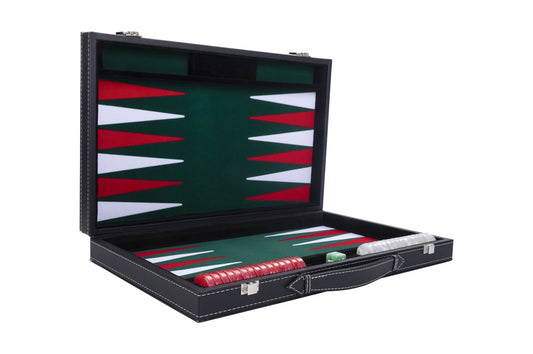 Backgammon med inläggningsfilt