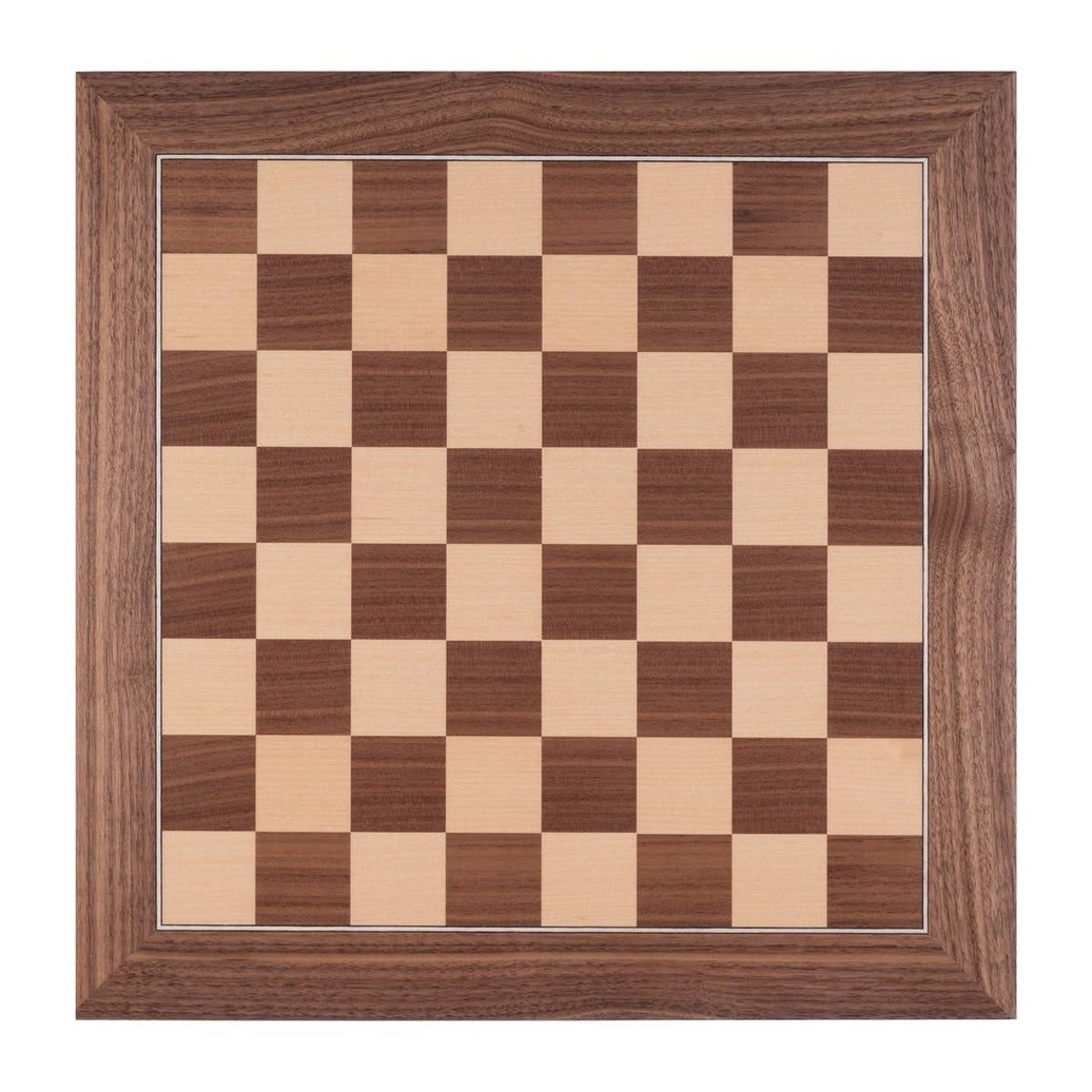 Engelhart - Schackbräde med valnötsfaner 40 x 40 cm